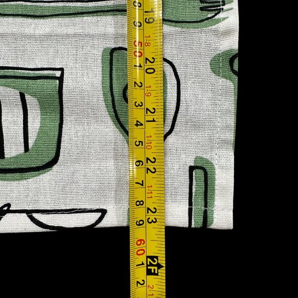 Kitschy Kitchen Dish Towels Green Black White Hanging Loop IKEA Rinnig Cotton - Picture 7 of 8